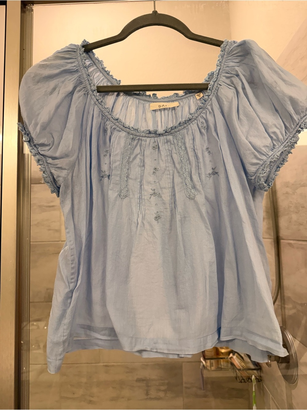 Dôen Frederica Top in Icy Blue - Medium